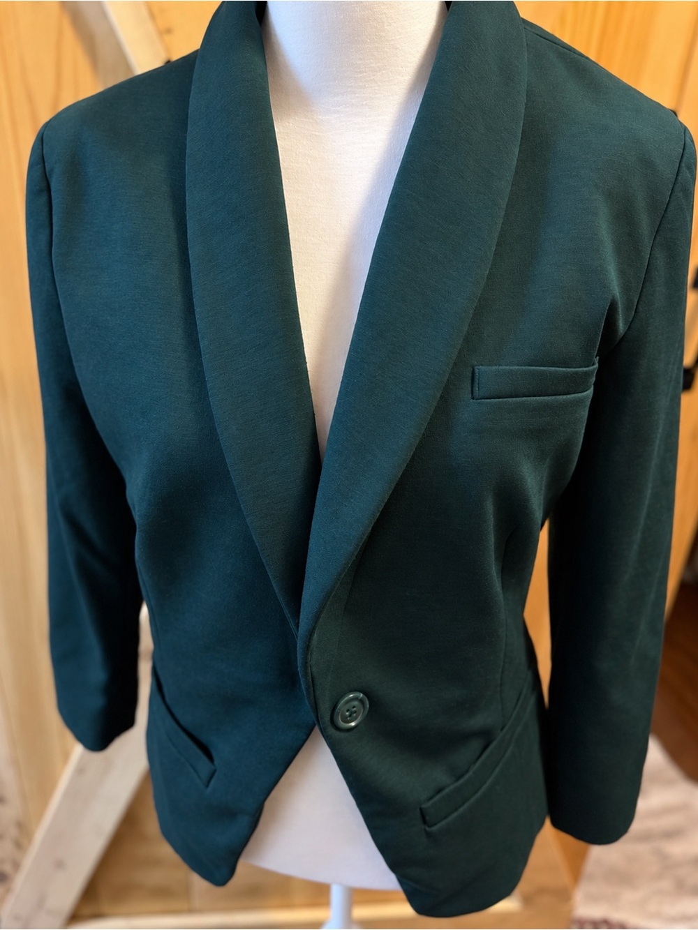 Maurices Teal Shawl Collar Blazer
